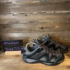 Womens Merrell Damson Siren Sport Black Trail Hiking Sneakers Shoes Size 7.5‎ M